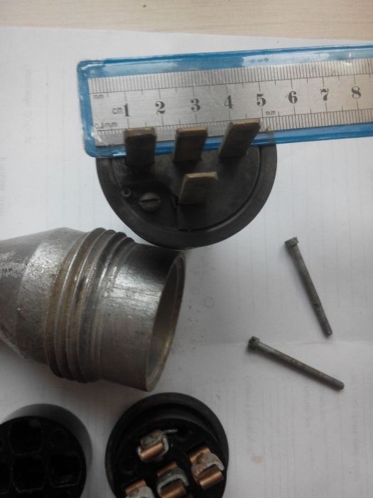 Муфта 220 вольт 6А фишка разъем 4 полюсная вилка розетка