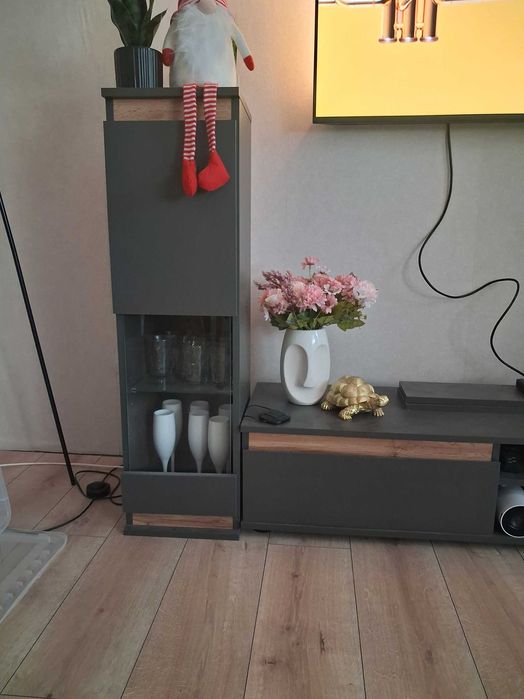 Meblościanka MODO do salonu w stylu rustykalnym