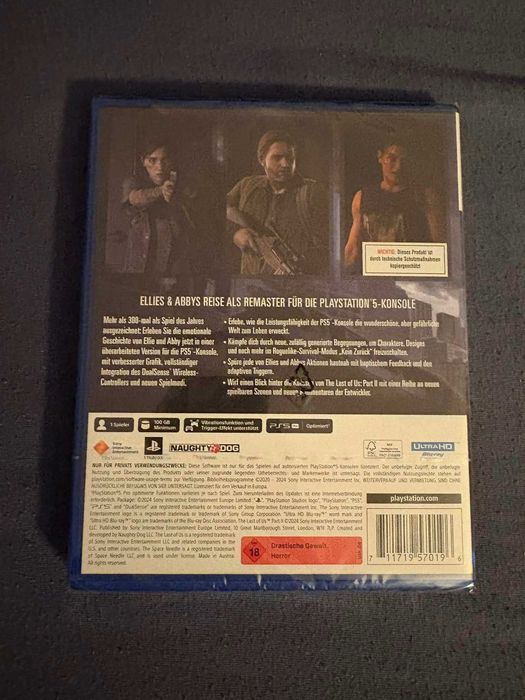 The Last of Us Part 2 II Remastered PS5 nowa folia