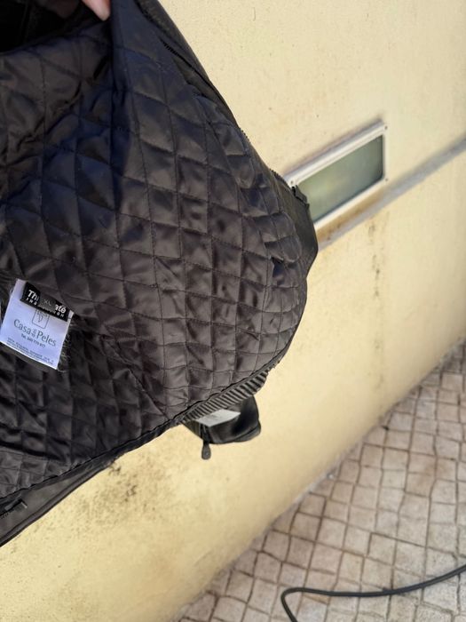 Casaco cabedal motard casa das peles -novo
