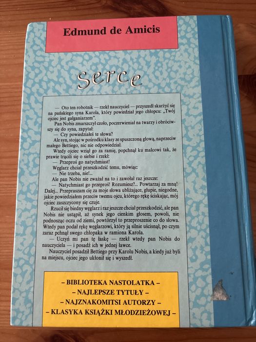 Książka Serce Edmund de Amicis