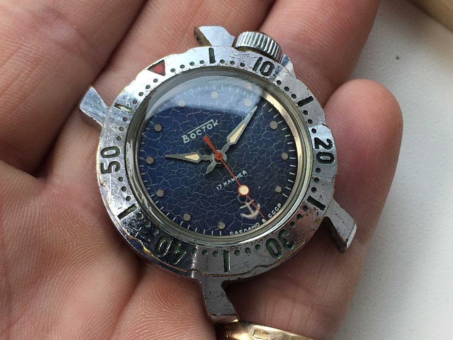 Часы водонепроницаемые Восток юношеские якорь СССР рабочие