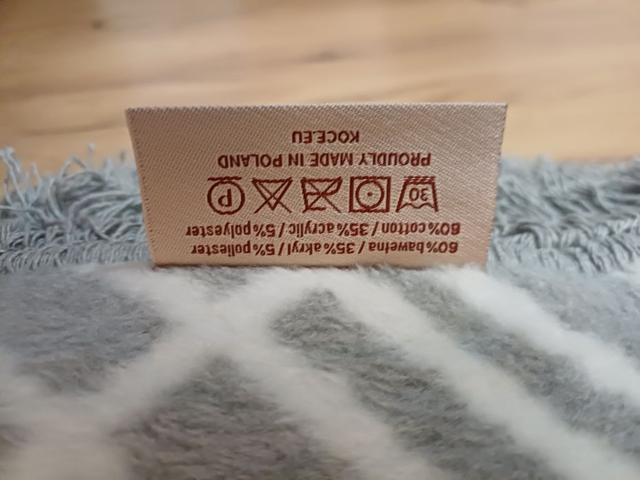 Koc gruby nowy bawełniany ciepły