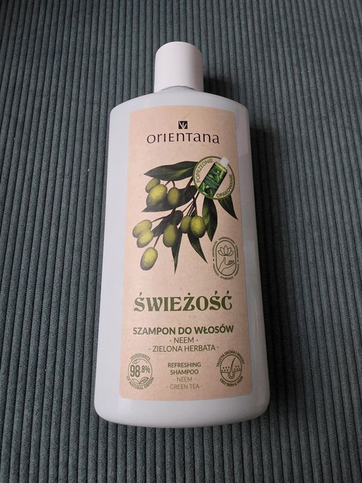 Orientana Ajuwerdyjski Szampon do włosów Neem i Zielona herbata 210 ml, świeżość