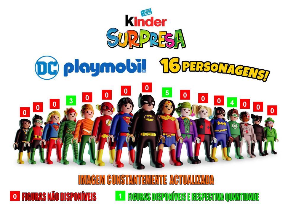 Kinder ovo Playmobil DC e Maxi DC