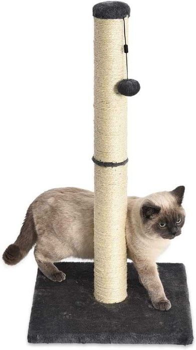 Poste arranhador para gato com bola para brincar - 40 x 80 cm - NOVO