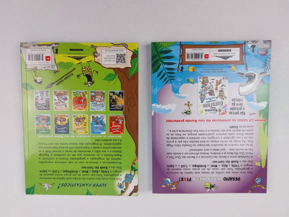 2 livros infantis do bando das cavernas