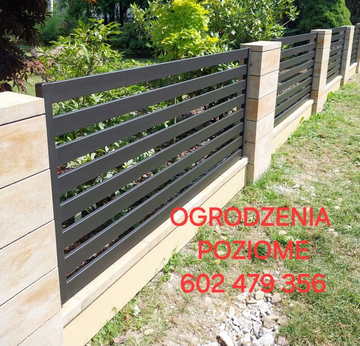 Ogrodzenia poziome, zaluzjowe