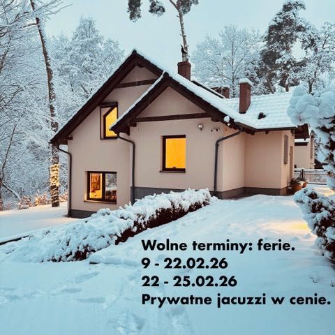 Bukówka. Prywatne jacuzzi non stop. Dla max 22 osób.