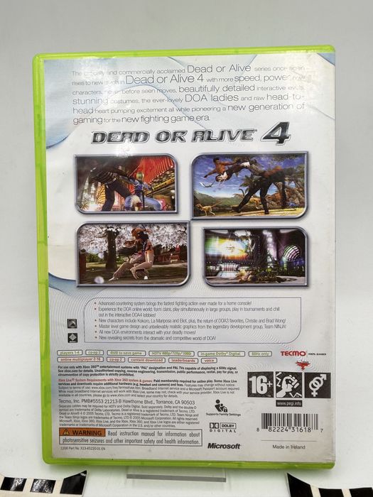 Dead or Alive 4 Xbox 360 Gwarancja