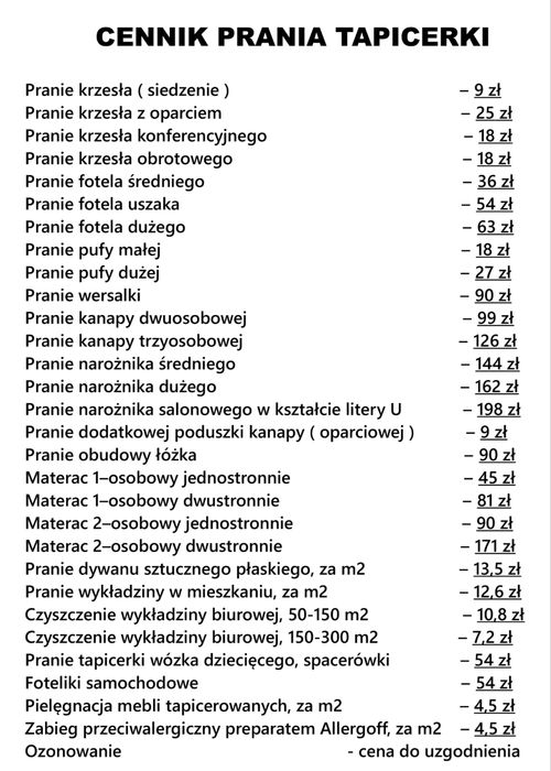 Pranie tapicerek, kanap,sof,dywanów, wykładziny biurowe dywany