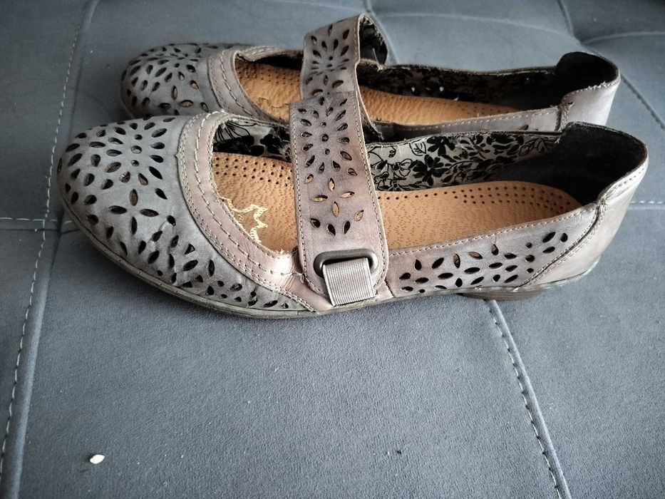 Rieker Buty damskie 41 wsuwane wygodne oddychające szerokie dł 26 skóra
