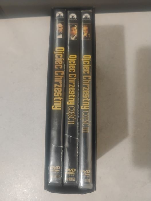 Kolekcja płyt dvd Ojciec Chrzestny