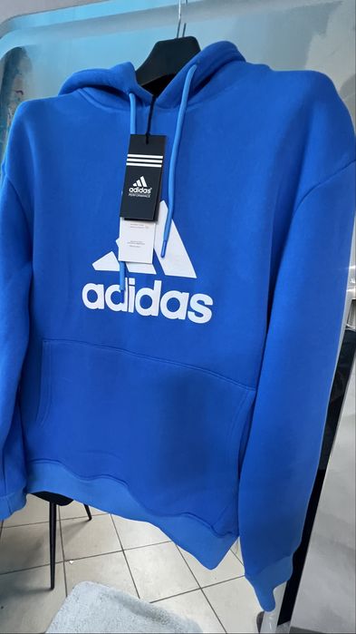 Чоловіче худі Adidas | Синє | Фліс | Розміри S–2XL