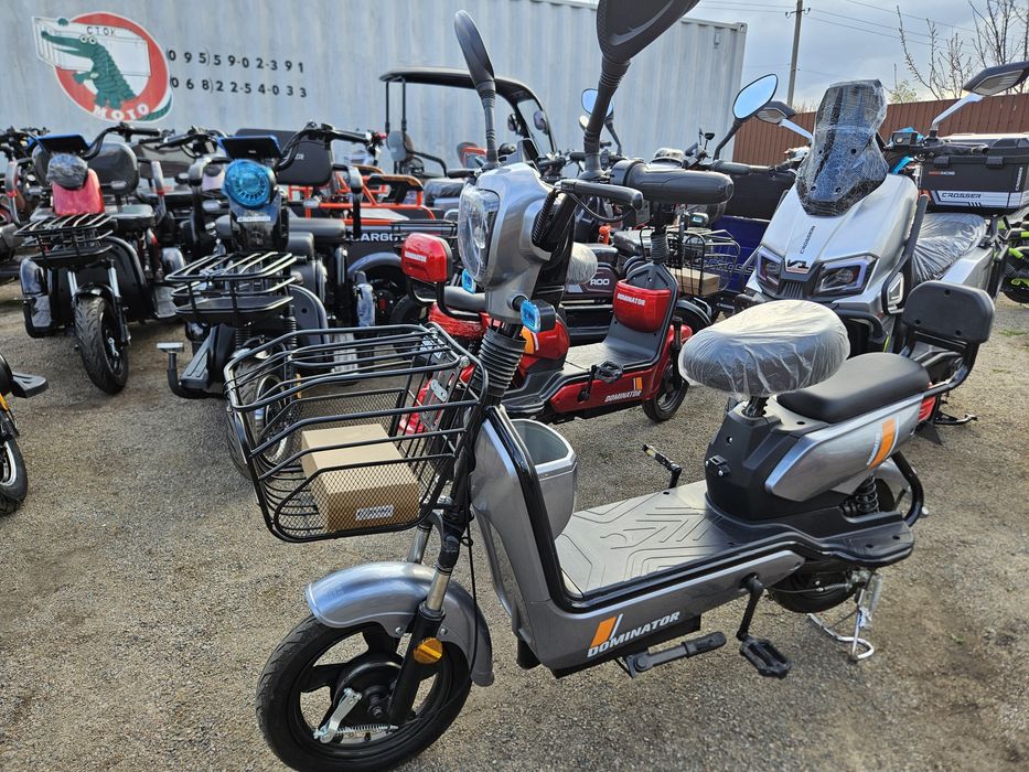 Электроскутер электротрицикл трехколесный dominator a9 crosser v3 cr21 tr1 tr5 электровелосипед стокмото литий V1 cargo с крышей V3 tr4 с кузовом