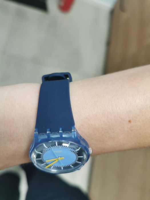 Zegarek swatch gent błękitny granatowy unisex