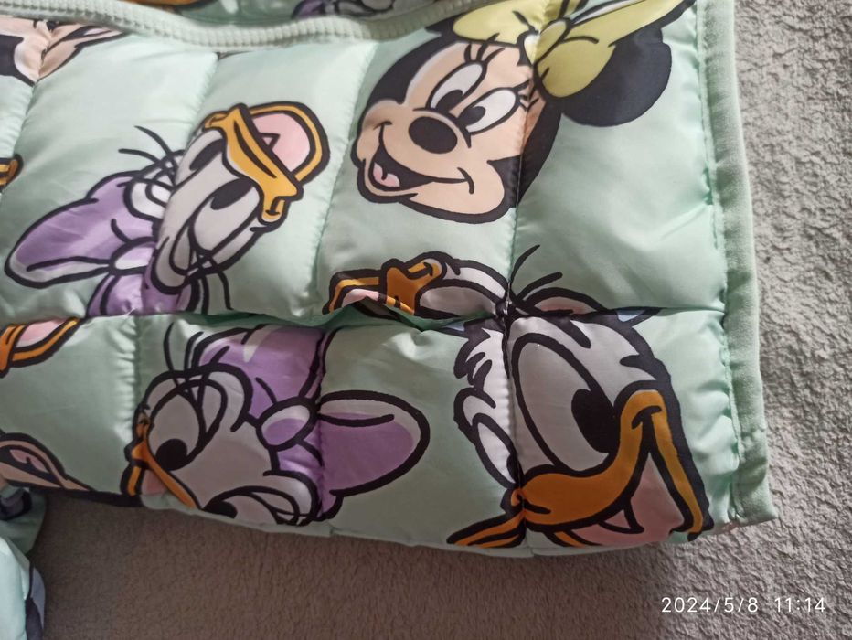Kurtka pikowana dziewczęca przejściowa Disney Minnie & Daisy 98 Nowa
