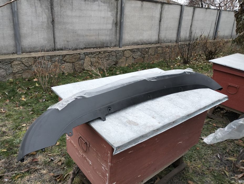 Губа заднього бампера на Кіа оптіма