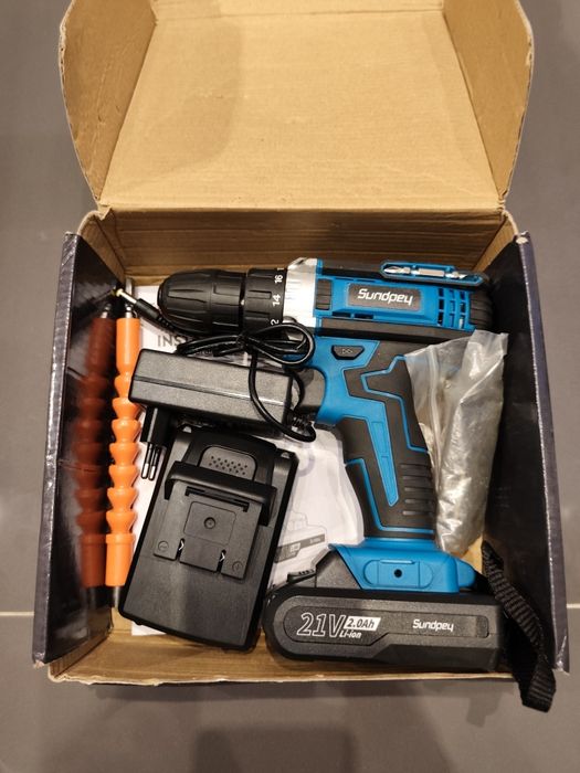Wkrętarka SundpeyPro 21V + 2 baterie + akcesoria
