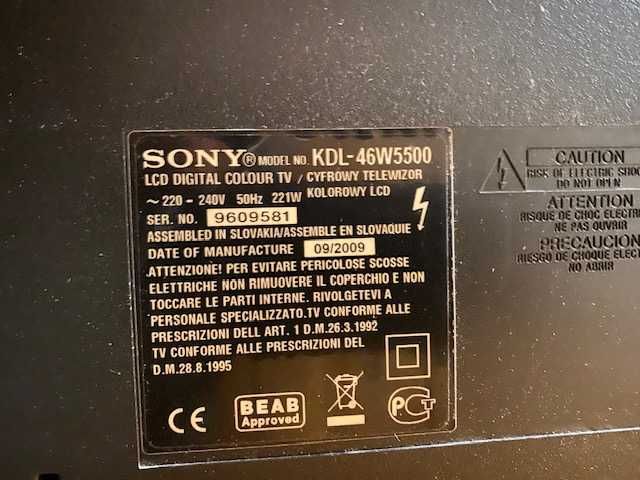 Telewizor Sony Bravia 46"