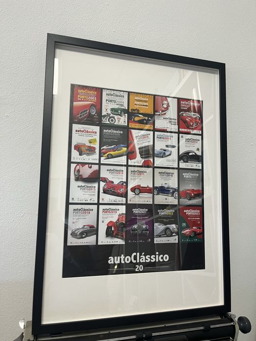 Quadro cartaz Auto Classicos Porto automobilia