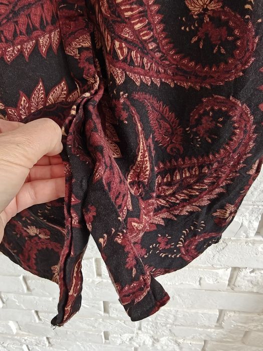 Next L Viscose paisley print short dress orient boho chic