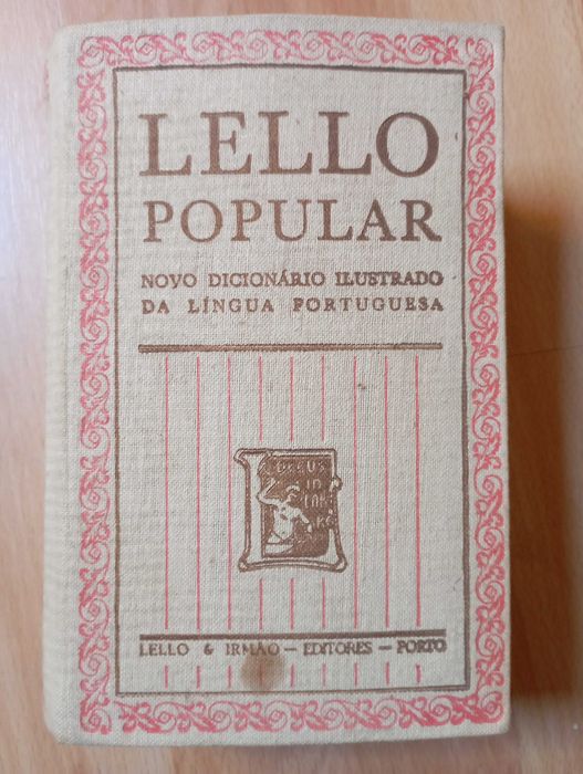 Dicionário antigo Lello Popular
