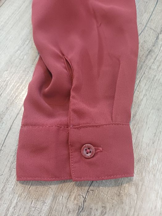 Elegancka bordowa bluzka / koszula AMISU – Rozmiar XS