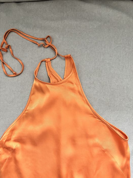 S-M Zara довга сатинова сукня