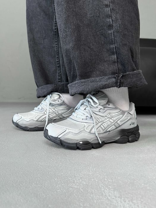 ‼️ НОВІ Кросівки Asics Gel-NYC Silver Black