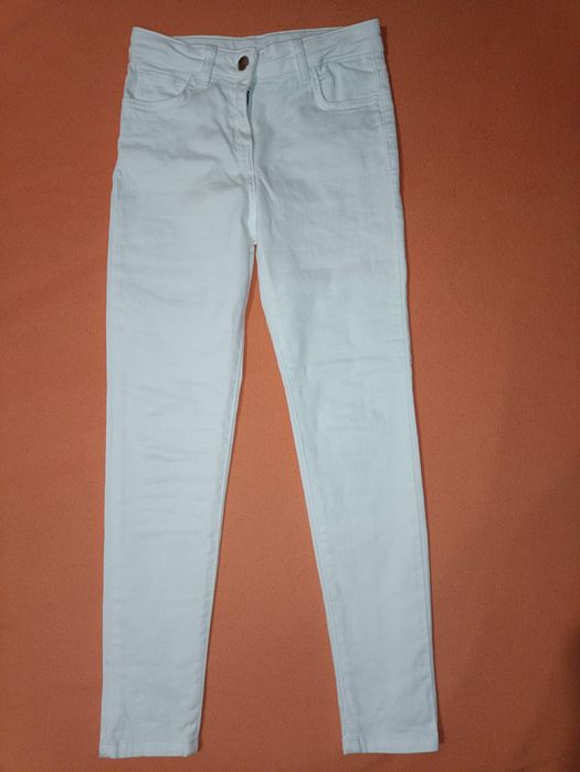 Джинсы скинни белые на возраст 10 лет