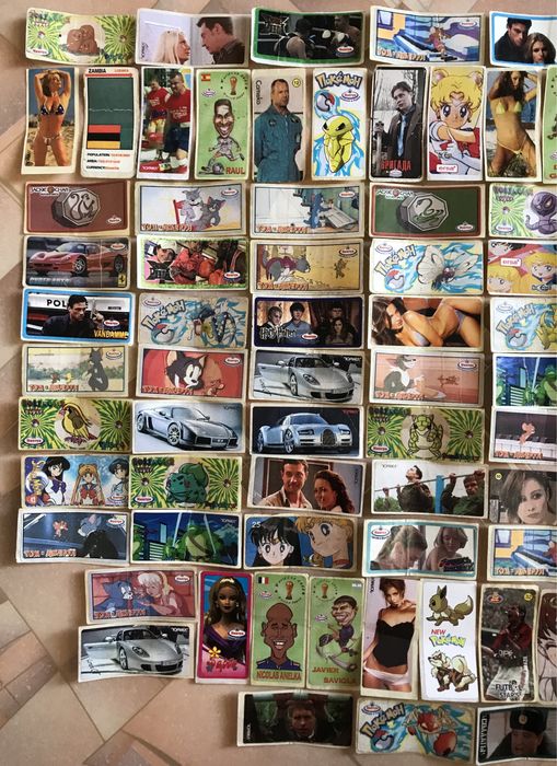 Вкладыши-наклейки 90-х 85 шт,цена указана за все