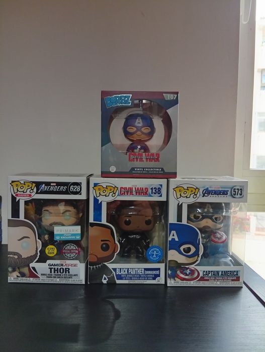 Conjunto de funko pop marvel