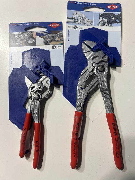 Zestaw kluczy do armatury szczypce knipex 125 i 180