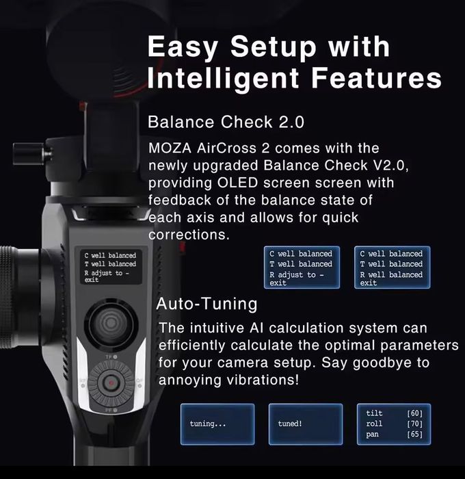 Gimbal Moza Aircross 2 - COM GARANTIA