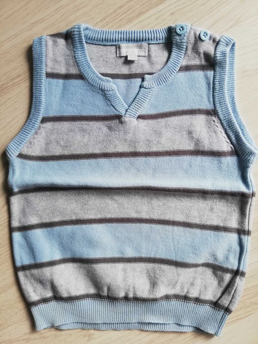 Colete malha menino Tam. 18m - em excelente estado!