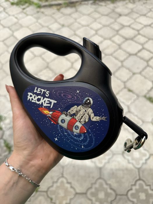 Повідець-рулетка для собак WAUDOG R-leash, L довжина 5 М (до 50 КГ)