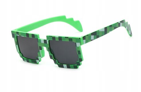 Okulary Przeciwsłoneczne Minecraft Pixel Thug Life