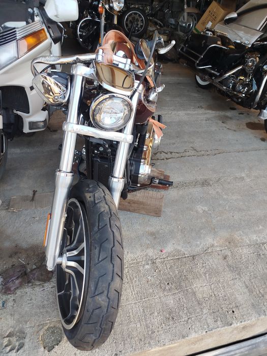 Harley FXLR Low Rider - przedni widelec zawieszenie lagi+półki+ oska