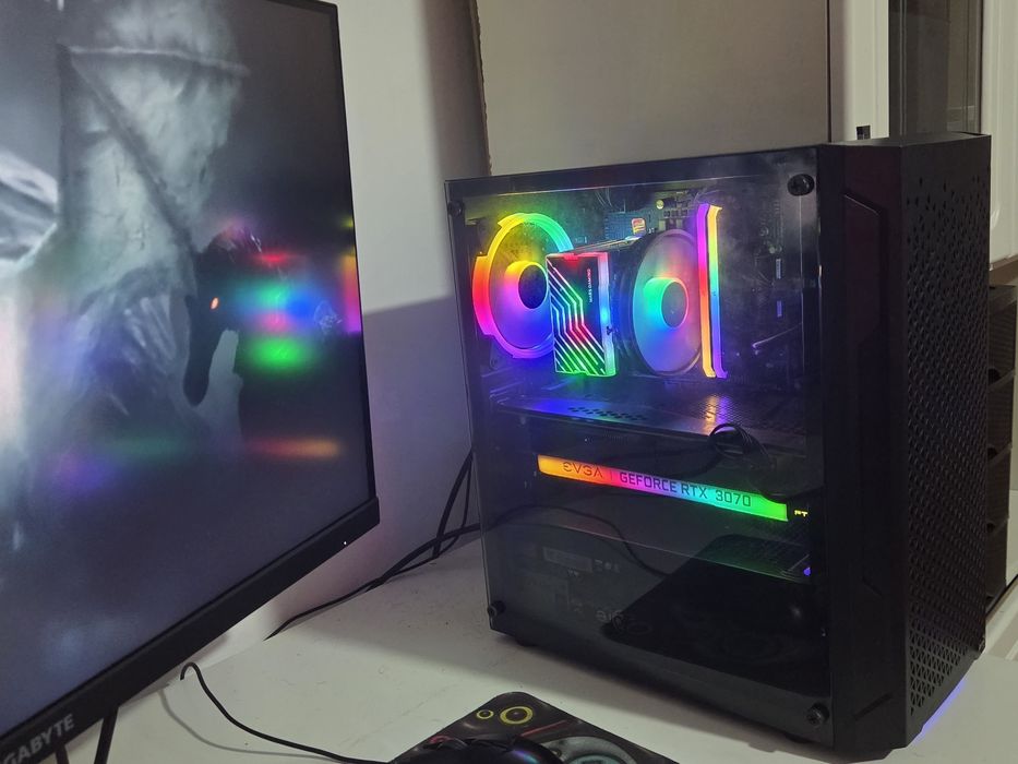 PC Gamer RTX 3070 32GB RAM SSD 480gb I5 11400F RGB Com Monitor