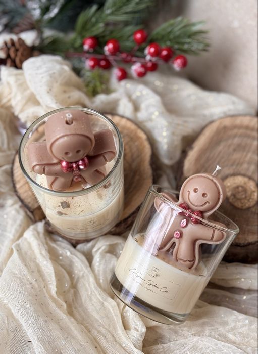 Świąteczna Świeca Sojowa Pan Ciastek 150g