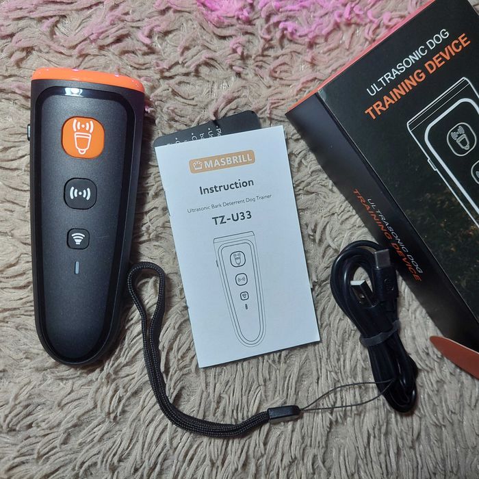 Оригинальный ультразвуковой отпугиватель собак PU Oranger Защита 100%