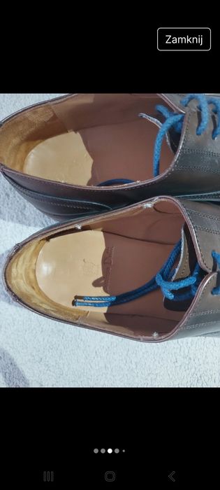 Buty skórzane Oxford Massimo Dutti r. 41