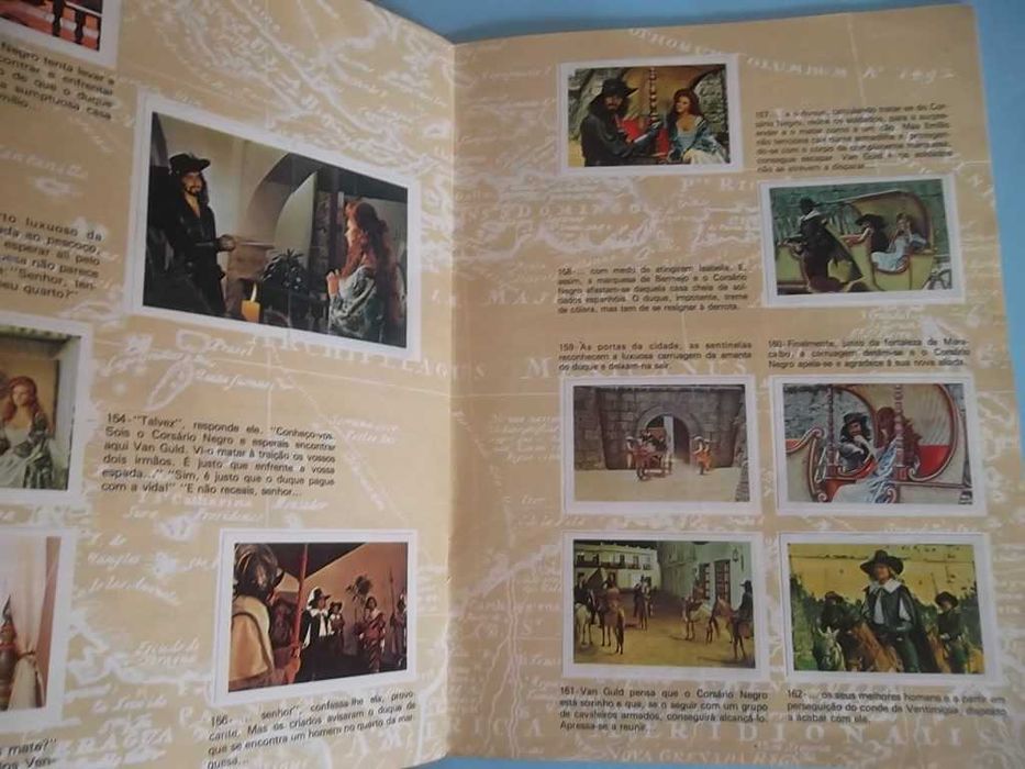 Caderneta de cromos "O CORSÁRIO NEGRO"