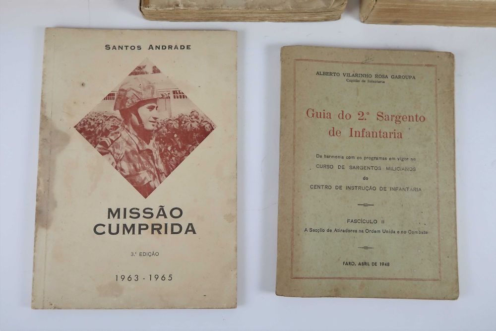 Militaria - 5 livros antigos