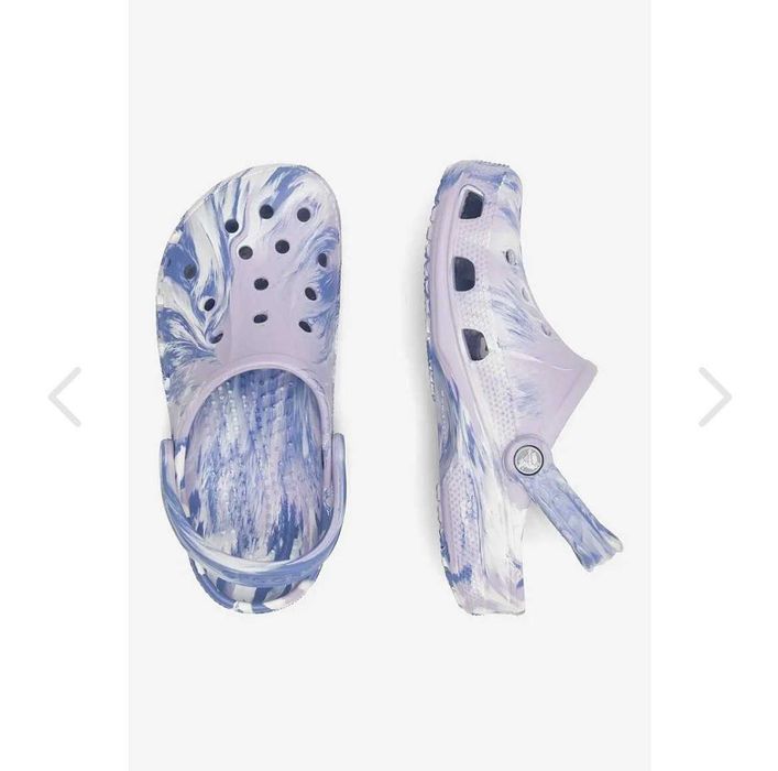 Шльопанці Crocs Marbled Clog Purple (торг)