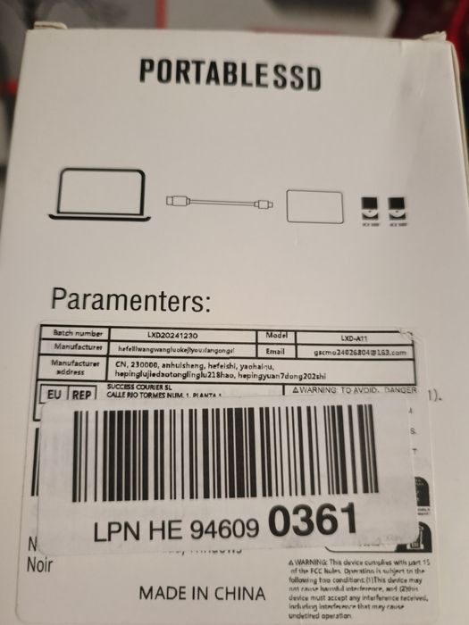 Portable ssd m.2   2Tb