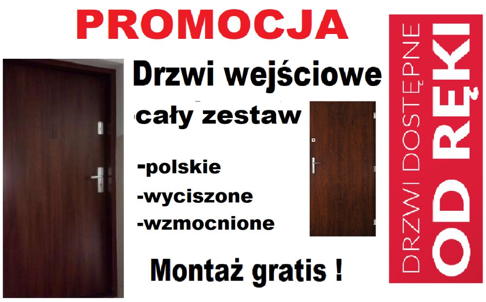 Drzwi do mieszkania wejściowe ZEWNĘTRZNE z montażem-wewnątrzklatkowe