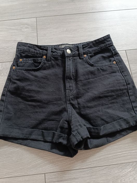 Spodenki jeansowe szorty damskie czarne M