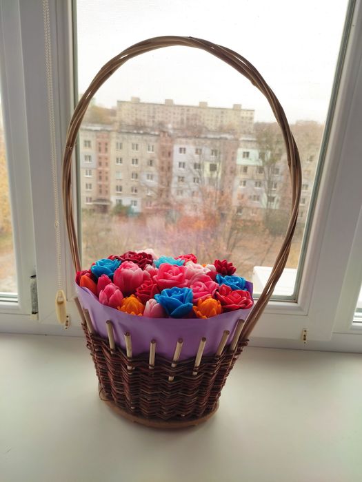 Букети квітів з мила, букети цветов із мила